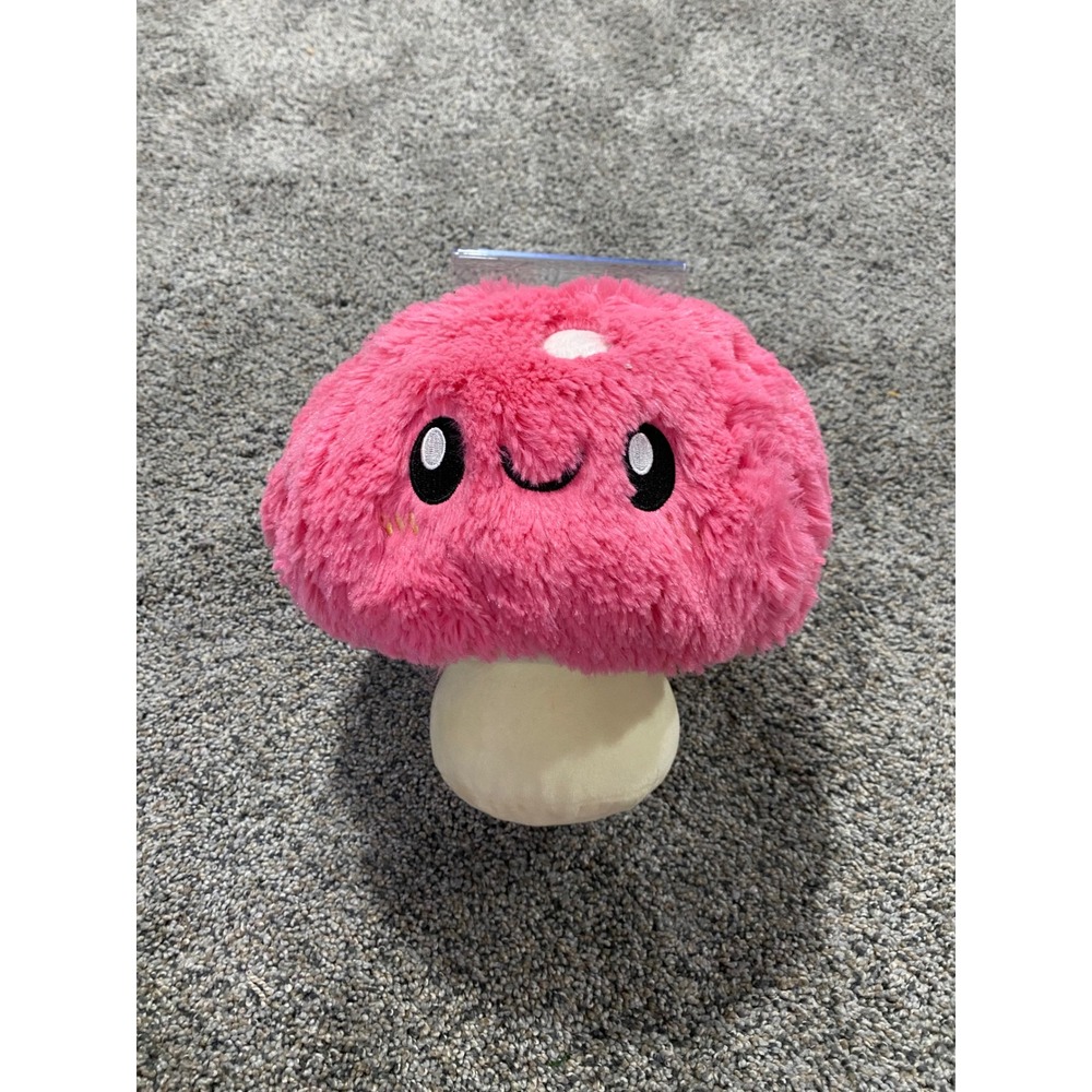 Squishable Pink Mushroom Plush Soft Fuzzy Stuffed Animal Toy SOHO NYC 7 inch